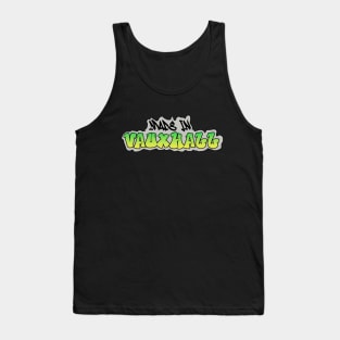 Made in Vauxhall I Garffiti I Neon Colors I Green Tank Top